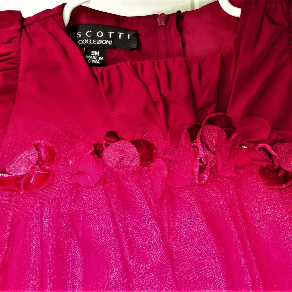 3 for $18...Biscotti Red Frilly Portrait Dress - Picture 3 of 6